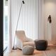 lampe sur pied / en métal / contemporaine / d'intérieur
