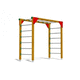 échelle pour parcours de santé / horizontale / en bois / en métal