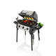 barbecue à gaz / sur pied / en fonte / en acier inoxydable