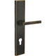 poignée pour porte / en bronze / en nickel / moderne