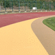 sol sportif d'extérieur / en caoutchouc / pour terrain de sport / durable