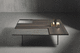 table basse contemporaine / en bois / en acier / en laiton