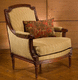 fauteuil de style / en tissu