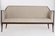 canapé classique / beige / en bois / 3 places