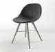 chaise contemporaine / en tissu / tapissée / résidentielle
