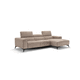 canapé modulable / contemporain / en tissu / en cuir