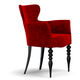 fauteuil classique / en tissu / en hêtre / écolabel FSC