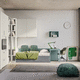 chambre d'enfant blanche / verte / en bois / pour fille