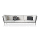 canapé modulable / contemporain / d'extérieur / en tissu