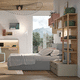 chambre d'enfant blanche / grise / rose / en bois