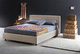 lit double / simple / contemporain / tapissé