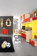 chambre d'enfant jaune / mixte