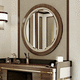 miroir mural / contemporain / rond / ovale