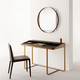 miroir mural / contemporain / rond / en acier