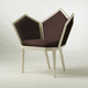 chaise de style / d'intérieur / en tissu / avec piètement en bois