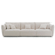 canapé modulable / contemporain / en tissu / en cuir