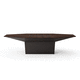 bureau de direction / sur pied / contemporain / en cuir