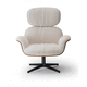 fauteuil moderne / en cuir / en simili cuir / en peau de bête