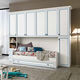 chambre d'enfant blanche / bleue / en bois laqué / pour garçon