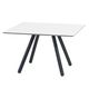 table basse contemporaine / en acier / carrée / pour hôtel