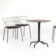 table bistrot contemporaine / en acier / ronde / pour hôtel