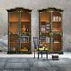 bibliothèque de style / en bois / en fer