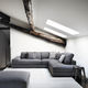 canapé modulable / contemporain / en tissu / en cuir