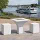 table d'échecs d'extérieur / contemporaine / pour espace public / en béton
