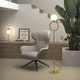 lampe sur pied / en métal / en verre / contemporaine