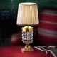 lampe de table / en métal / en cristal / de style