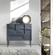 commode contemporaine / en noyer / sur mesure / 3 tiroirs