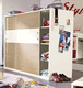 armoire contemporaine / en bois / à portes battantes / pour enfant