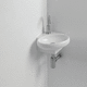 lave-mains suspendu / d'angle / en céramique