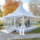 barnum carré / en PVC / en toile / en acier inoxydable