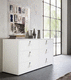 commode contemporaine / en bois laqué / non spécifié / blanche
