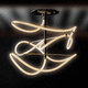 plafonnier contemporain / sculptural / en métal / à LED