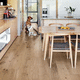 parquet contrecollé / en épicéa / en pin / brossé
