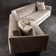 canapé modulable / contemporain / en tissu / avec accoudoirs