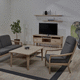 table basse contemporaine / bois / en pin / en aulne