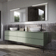 meuble de salle de bain contemporain / en chêne / en noyer / en bois laqué