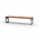 banc public contemporain / en acier galvanisé / en acier à revêtement par poudre / en acier