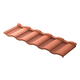 tuile romaine spéciale / en métal / aspect traditionnel / aspect terracotta