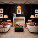 lampe sur pied / en bois / en granite / contemporaine