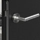 poignée pour porte / en inox / contemporaine / résidentielle