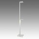 lampe sur pied / en aluminium / en verre dépoli / contemporaine