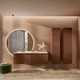 meuble de salle de bain moderne / résidentiel / en bois / laqué