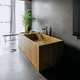 baignoire à poser / à usage professionnel / pour habitat / contemporaine
