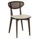 chaise contemporaine / d'intérieur / en tissu / en paille