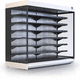 vitrine réfrigérée étagère / pour commerce / en inox / noire