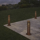borne d'éclairage de jardin / contemporaine / en aluminium / en acier inoxydable